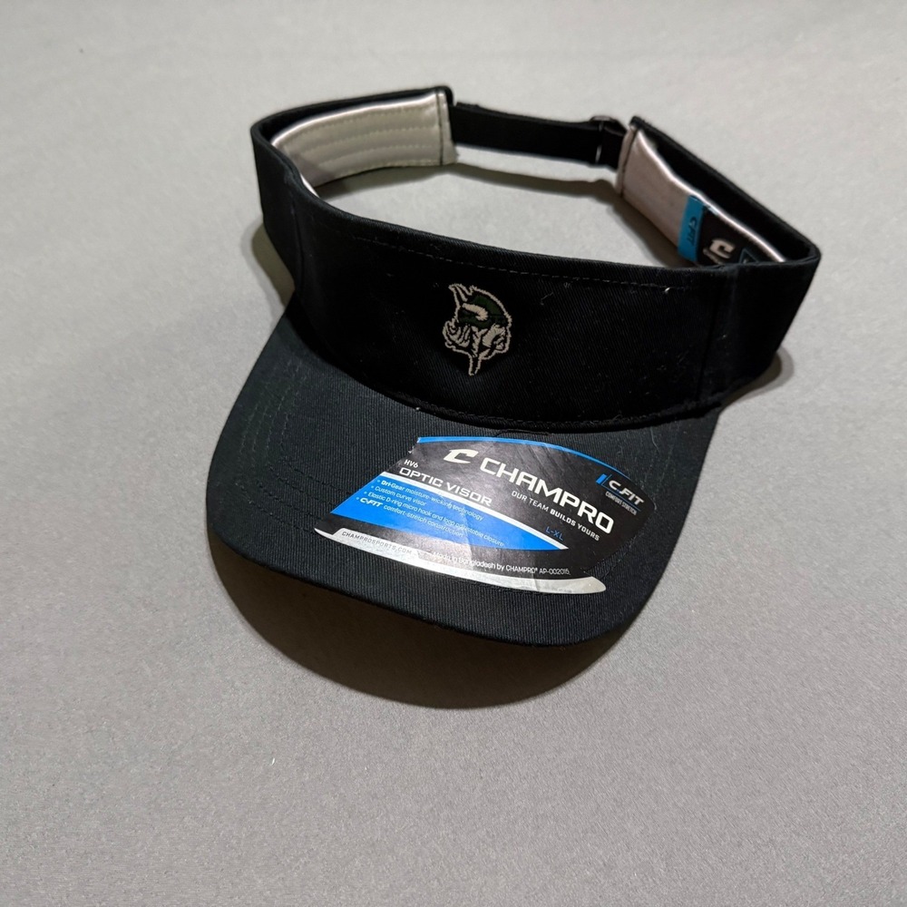Champro Optic Visor Minnesota Vikings Unisex L-XL Black Dri-Gear Adjustable hat